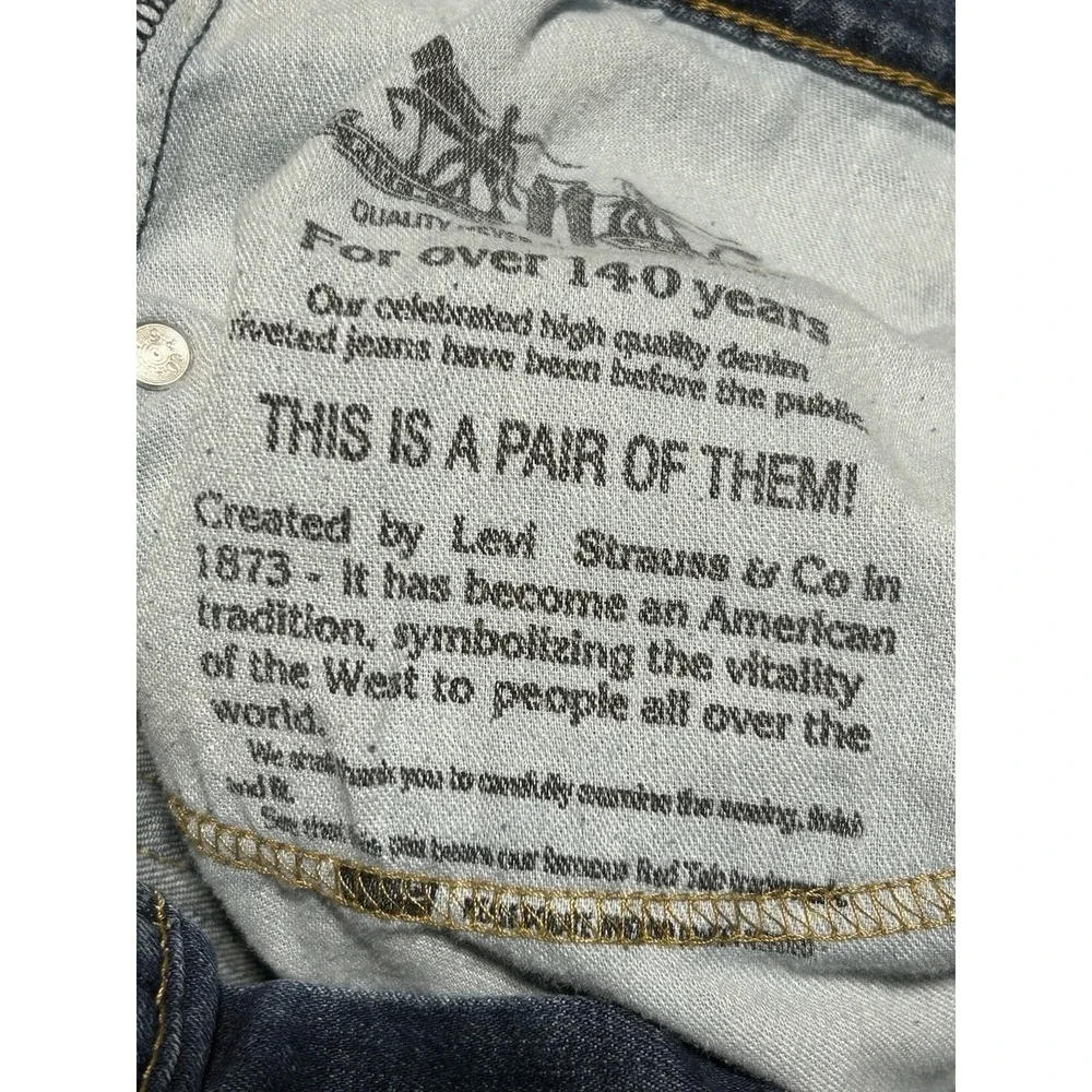 Levis 559 Relaxed Straight Leg Jeans Men 40x30 Blue Denim Cotton Dad‎ Jeans (2)